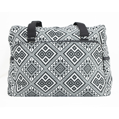Black and White Overnight Bag