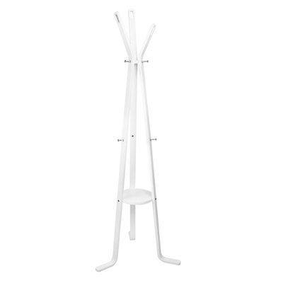Wooden Coat Hanger Stand - White
