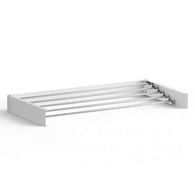 Clothes Rack Wall Mounted Airer Foldable White