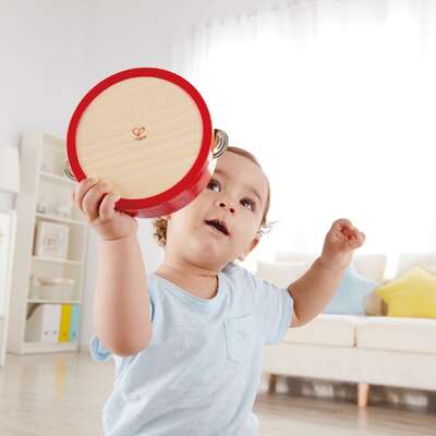 Hape Tap Along Tambourine Kids Musical Toy | EXTG