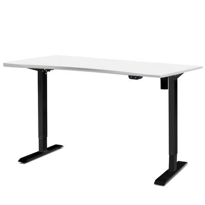 Roskos I Electric Motorised Height Adjustable Standing Desk 140cm Sit Stand Curved Table