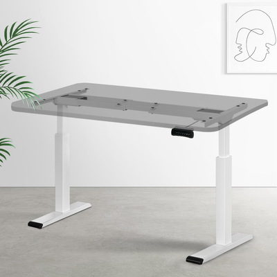 Standing Desk Frame Only Dual Motor Motorised White