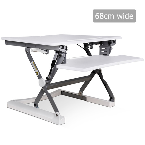 Height Adjustable Standing Desk 68CM - White