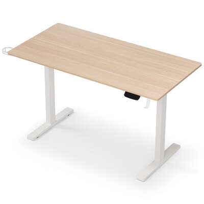 Standing Desk Sit Stand Electric Touch Control Oak 140cm