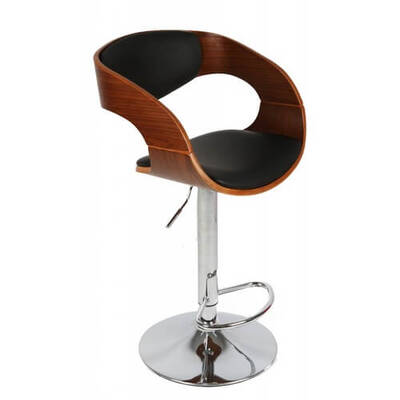  Luxury Style Sofia Wooden Bar Stool PU Leather 