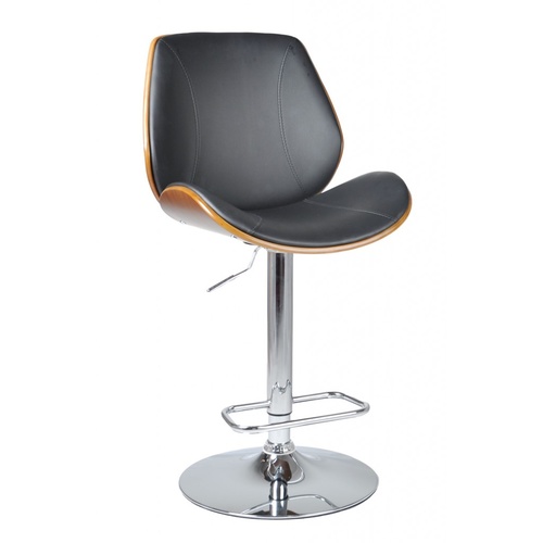 Luxury Style Serena Wooden Bar Stool PU Leather 