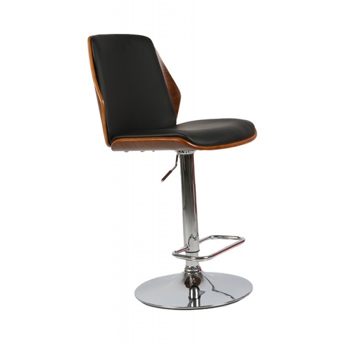 Luxury Style Sara Wooden Bar Stool PU Leather 