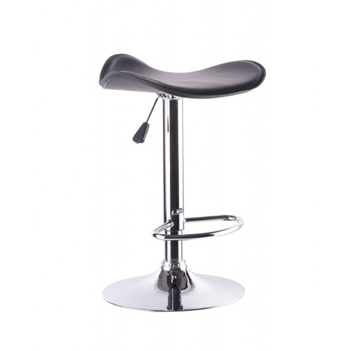 Set of 2 Chocolate Wave Bar Stools with Gas Lift 