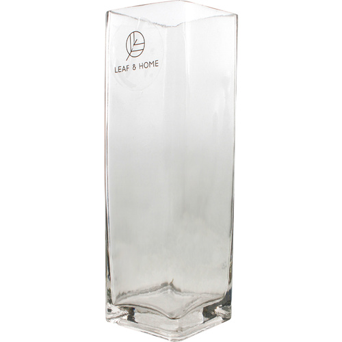 Tall Glass Vase Rectangle 8cm x 8cm x 25cm