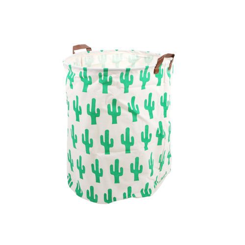 Green Cactus Large Storage Basket 40 x 50cm
