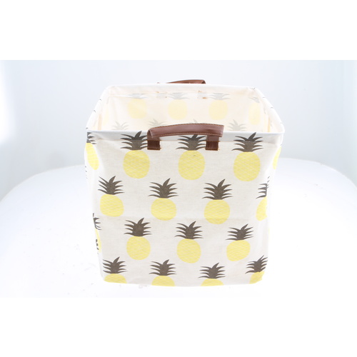 Pineapple Cube Storage Basket 33 x 33 x 33cm