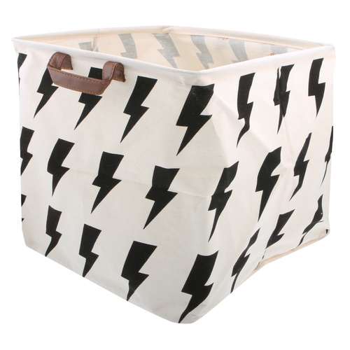Lighting Bolt Cube Storage Basket 33 x 33 x 33cm