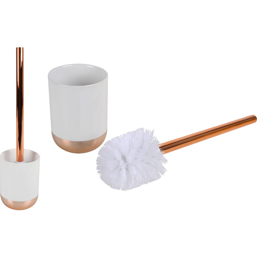 Stoten Toilet Brush Holder W/ Red Copper Style Bottom