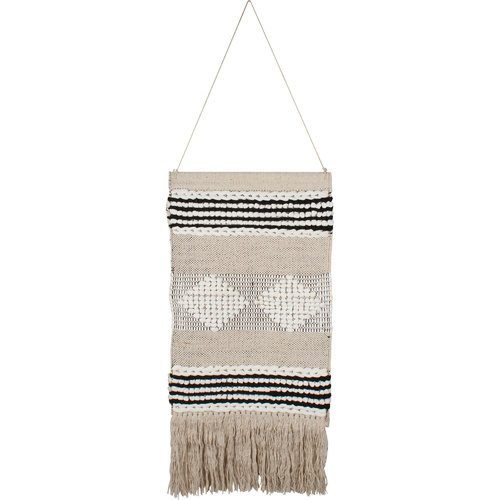Kolkata Cotton Hand Knit Wall Hanging Stripe 40X53Cm