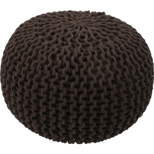 Knitted Gumball Pouf Chocolate 50X50X30Cm