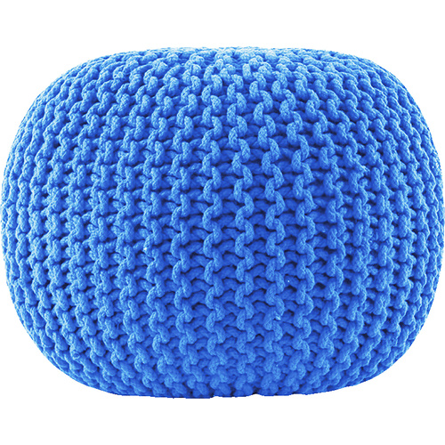 Knitted Gumball Pouf Ocean 50X50X30Cm