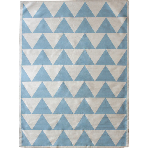 Woven Bold Triangle Rug Sky 120 x 180cm