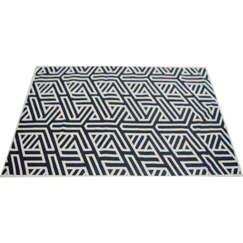 Woven Geo Weave Rug Black 150 x 240cm