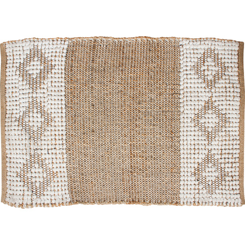 Bihu Cotton Jute Hand Knit Rug X Large Bobble 150 X 240Cm