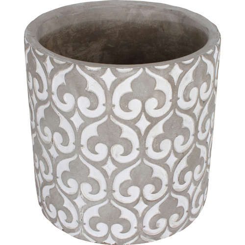 Concrete Pot 12.3X12.3X12.5Cm Round Vontage Design