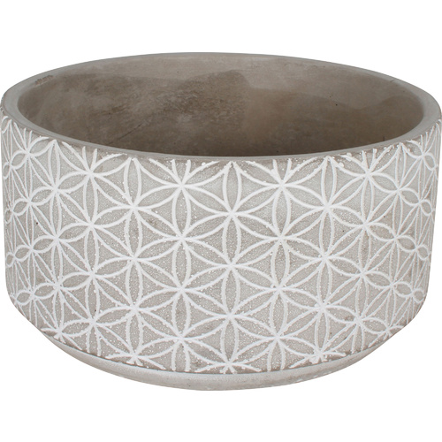 Concrete Pot 16X16X8.2Cm Round Kaleidoscope Large