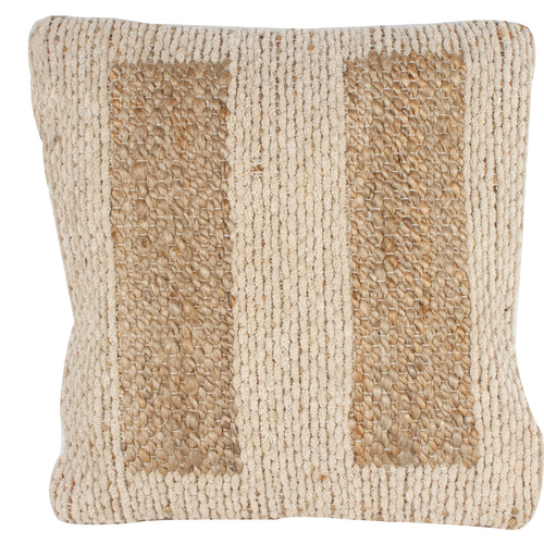 Strela Cotton Shunnil Filled Cotton Jute Throw Cushion 45X45cm