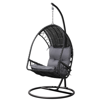 Black Wicker Egg Swing Chair Outdoor Comfort Afterpay Zippay