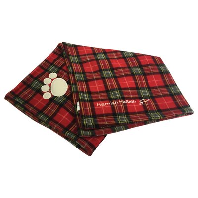 Red Tartan Dog Blanket 
