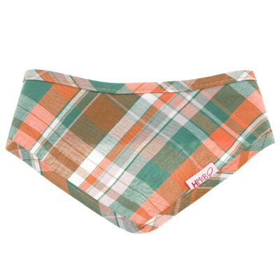 Green Tartan Dog Bandana Size Large 
