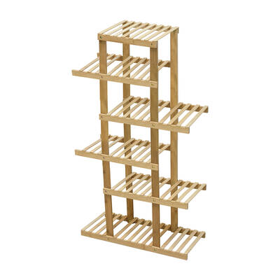 6 Tiers Premium Bamboo Wooden Plant Stand In/outdoor Garden Planter Flower shelf