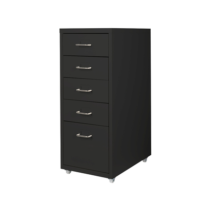 5 Drawer Office Cabinet Drawers Black
