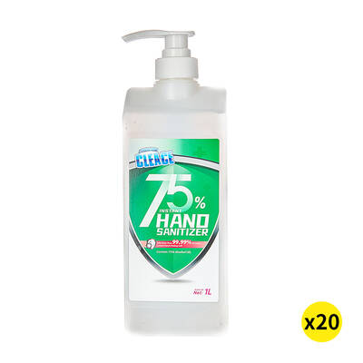 Cleace 20x Hand Sanitiser Sanitizer Instant Gel Wash 75% Alcohol 1000ML