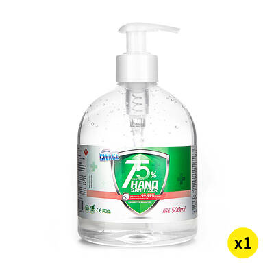 Cleace 1x Hand Sanitiser Sanitizer Instant Gel Wash 75% Alcohol 500ML