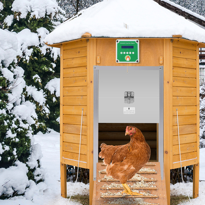  Automatic Chicken Coop Door Opener Timer Auto Light Sensor Waterproof