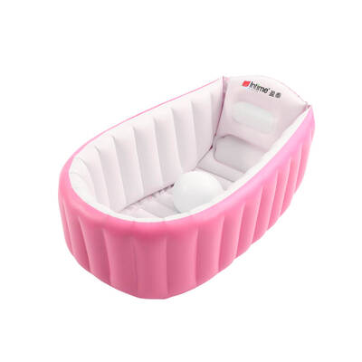 Inflatable Baby Tub Travel Bath Kids Bathtub Shower Newborn Swimming Pool Pink