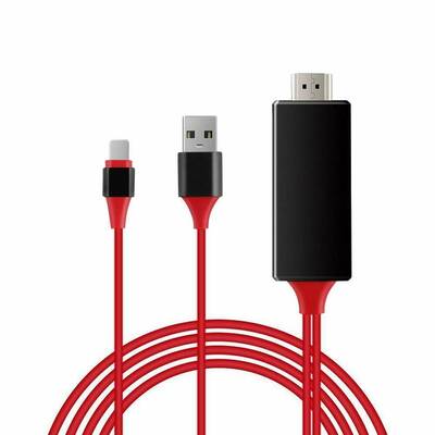 3 In 1 2M 8 Pin Lightning To HDMI Lead TV AV Cable Adapter For Iphone