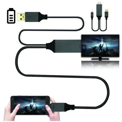 USB 3 In 1 Type C To HDMI Cable With USB Power Charging