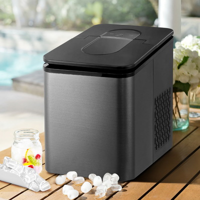 2.2L Portable Ice Makers Cube Tray Black