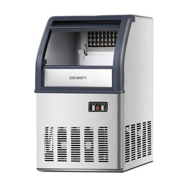 Devanti Commercial 10KG Ice Maker - Stainless Steel