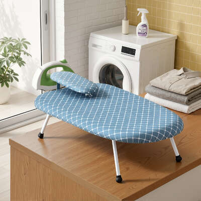 Tabletop Ironing Board Folding Sleeve Board Blue | EXTG