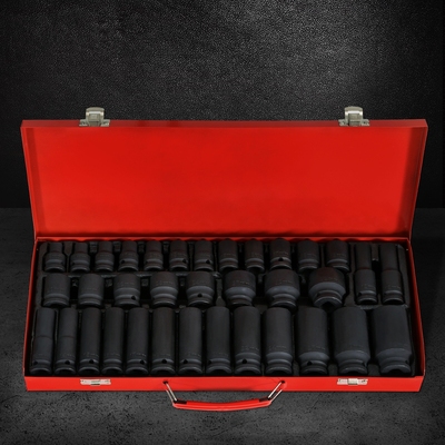 35Pcs 1/2" Drive Impact Socket Set Metric 8-32Mm With Case