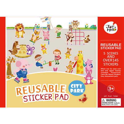 REUSABLE STICKER PAD SET - CITY PARK