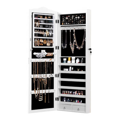Mirror Jewellery Cabinet with 2 Drawers