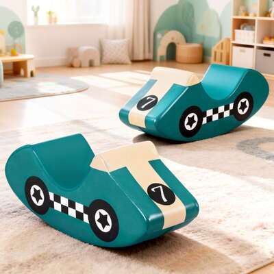 Kids Foam Climbing Blocks Toddler Playset Soft Indoor Rocker Toy