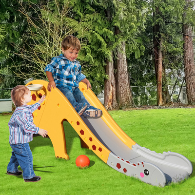 Kids Slide 160cm Extra Long Play Set Yellow