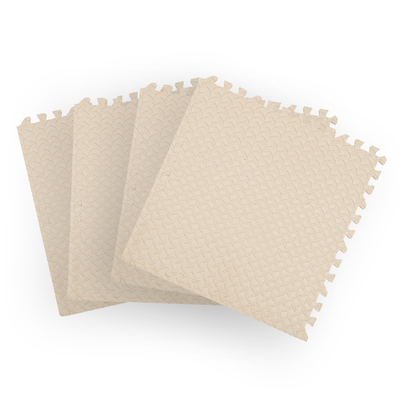 EVA Foam Kids Play Mat Floor White