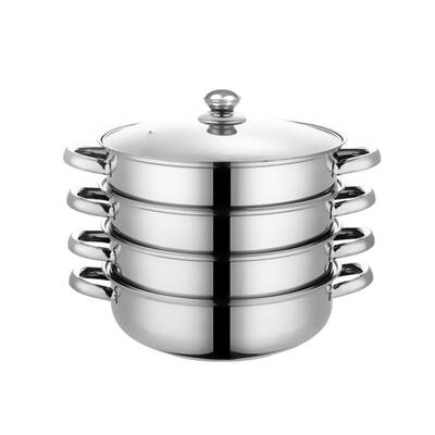 4 Tier Stainless Steel Cooking Steamer Hot Pot