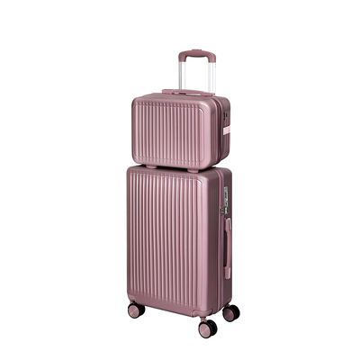 Luggage Suitcase Trolley Rose gold 2pc