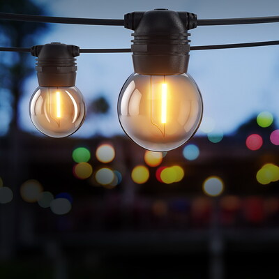 Brighten Your Outdoor Christmas Party with 50m Solar Festoon Lights