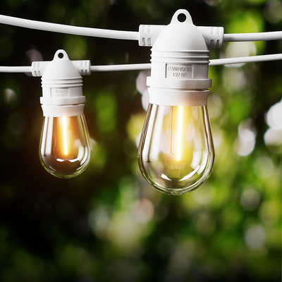 Festive Radiance 14M Festoon Lights for Outdoor Christmas Wedding Party